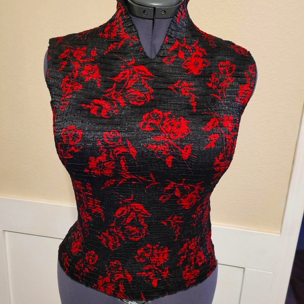 Womens V Neck Sleeveless Blouse